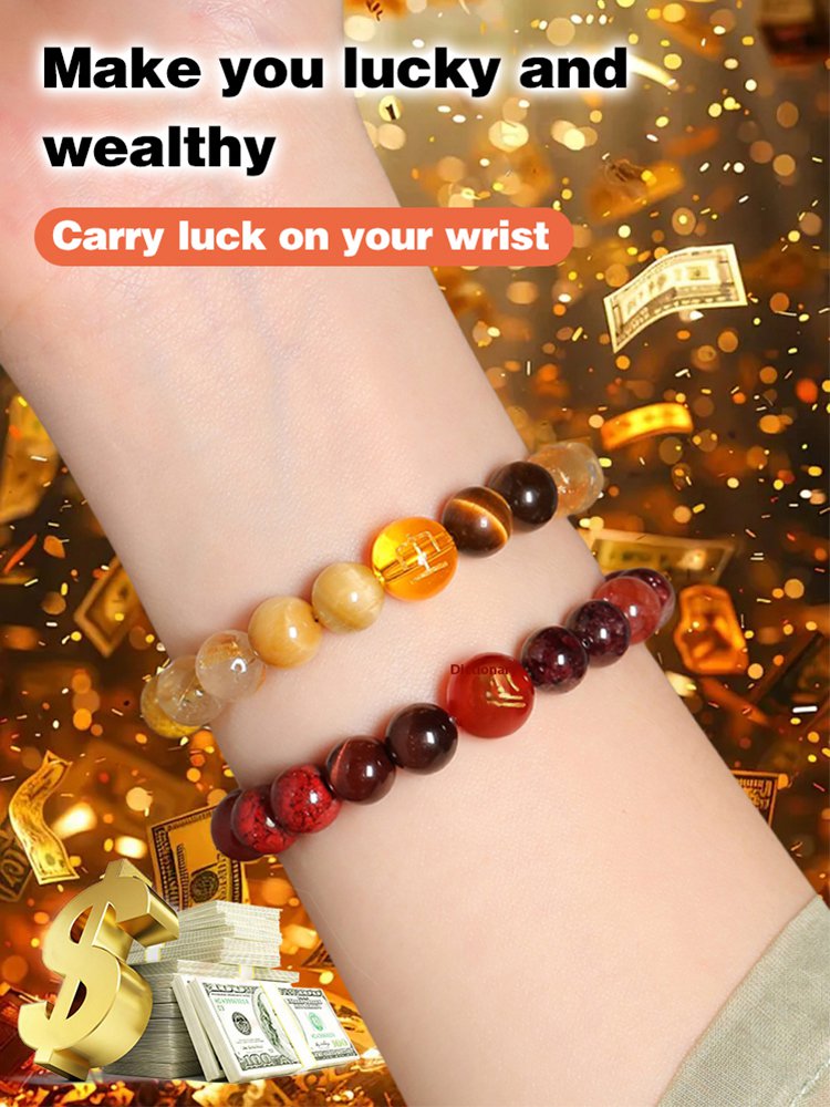 Five-element natural crystal bracelet