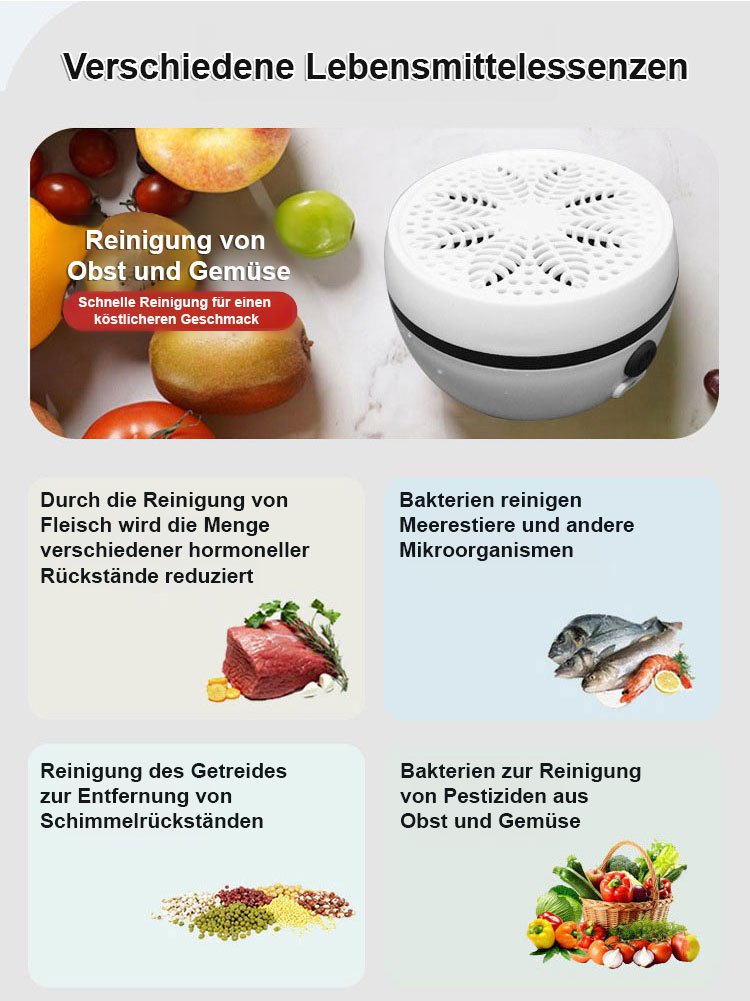 【Befreie deine Hände】 Automatische Obst- und Gemüsewaschmachine
