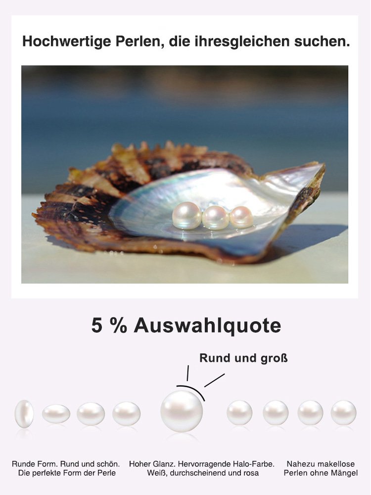 Eine luxuriöse luxuriöse Halskette aus natürlicher Perle