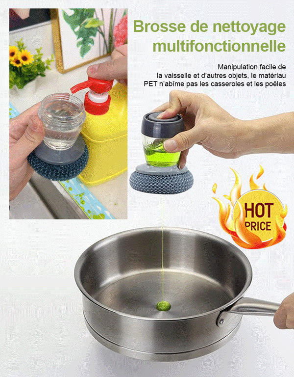 Brosse à vaisselle automatique