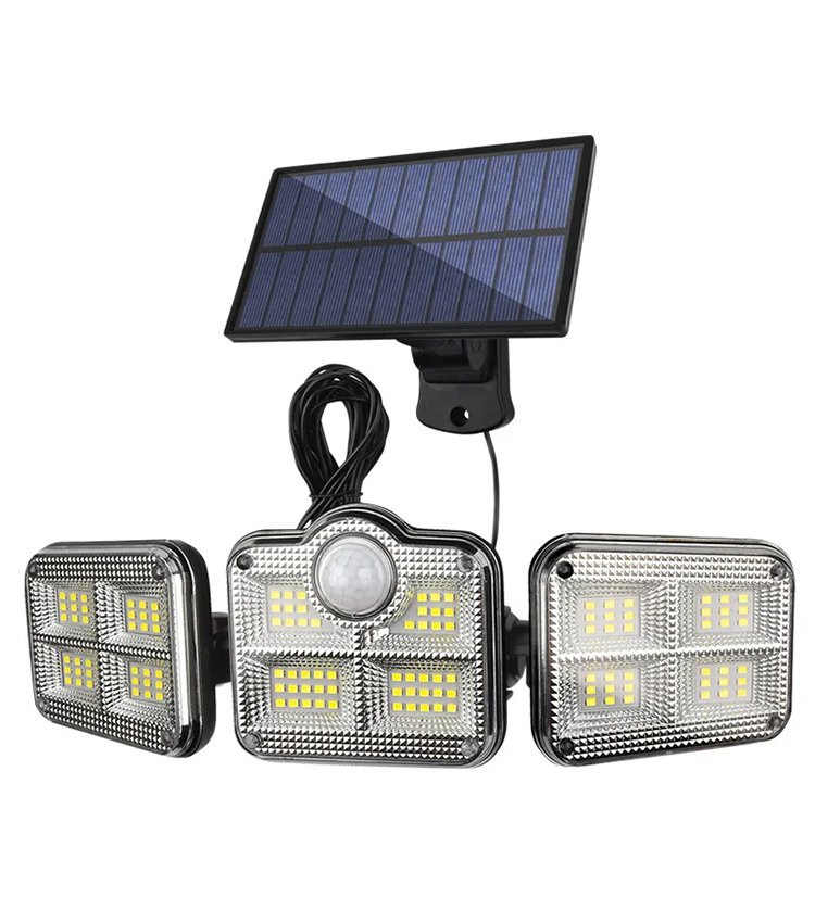 New Arrival Three Heads Solar Wall Light