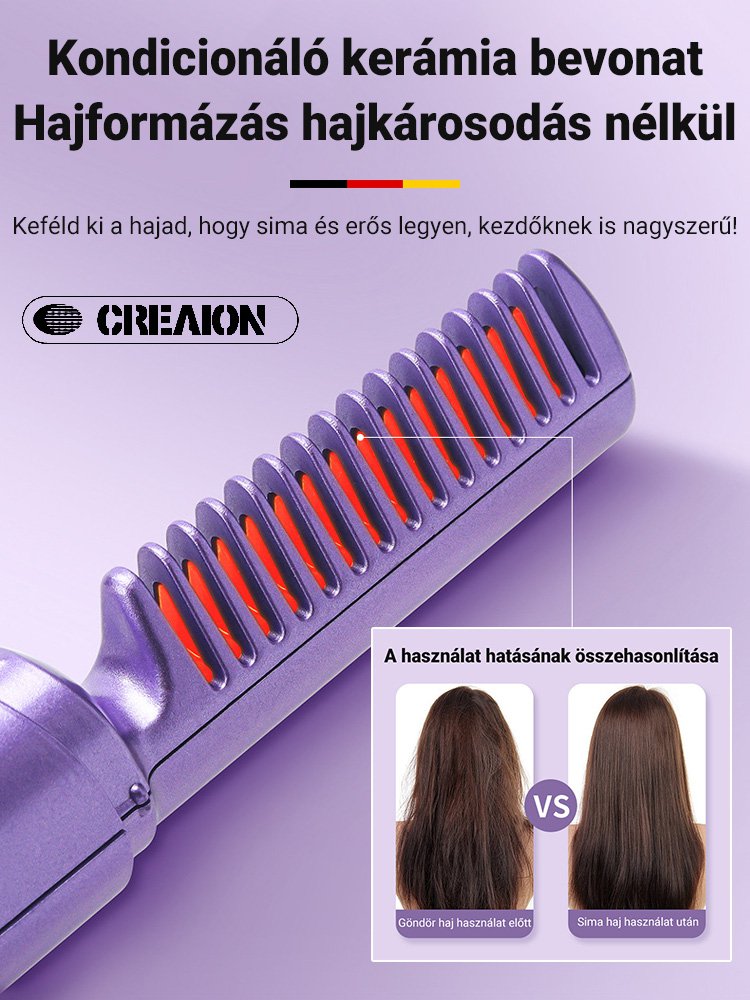 Negatív ionos hajkiegyenesítő, amely nem károsítja a hajat