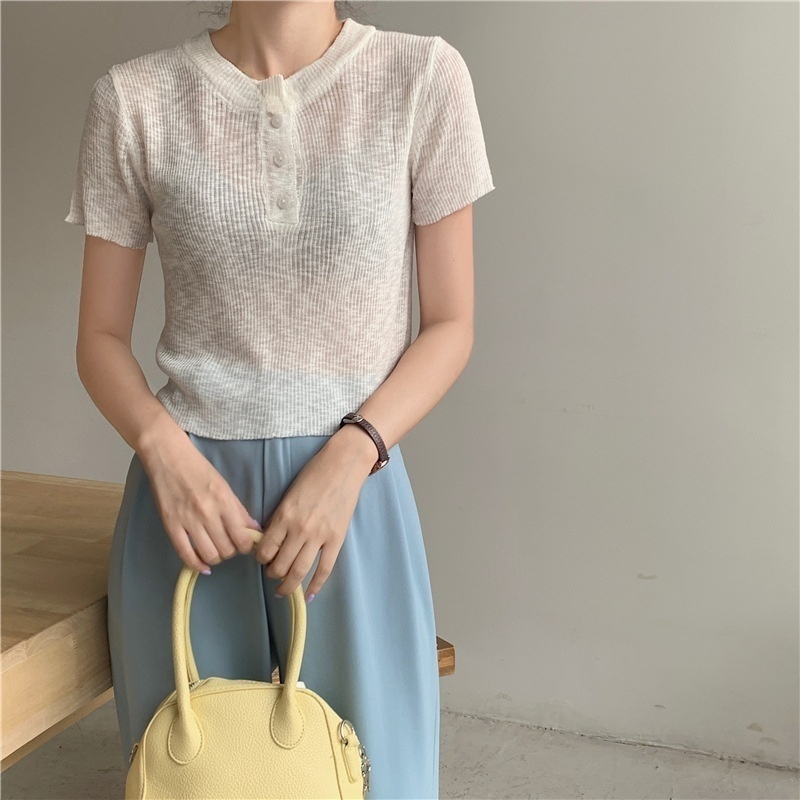 여성 스프링 린넨 스웨터