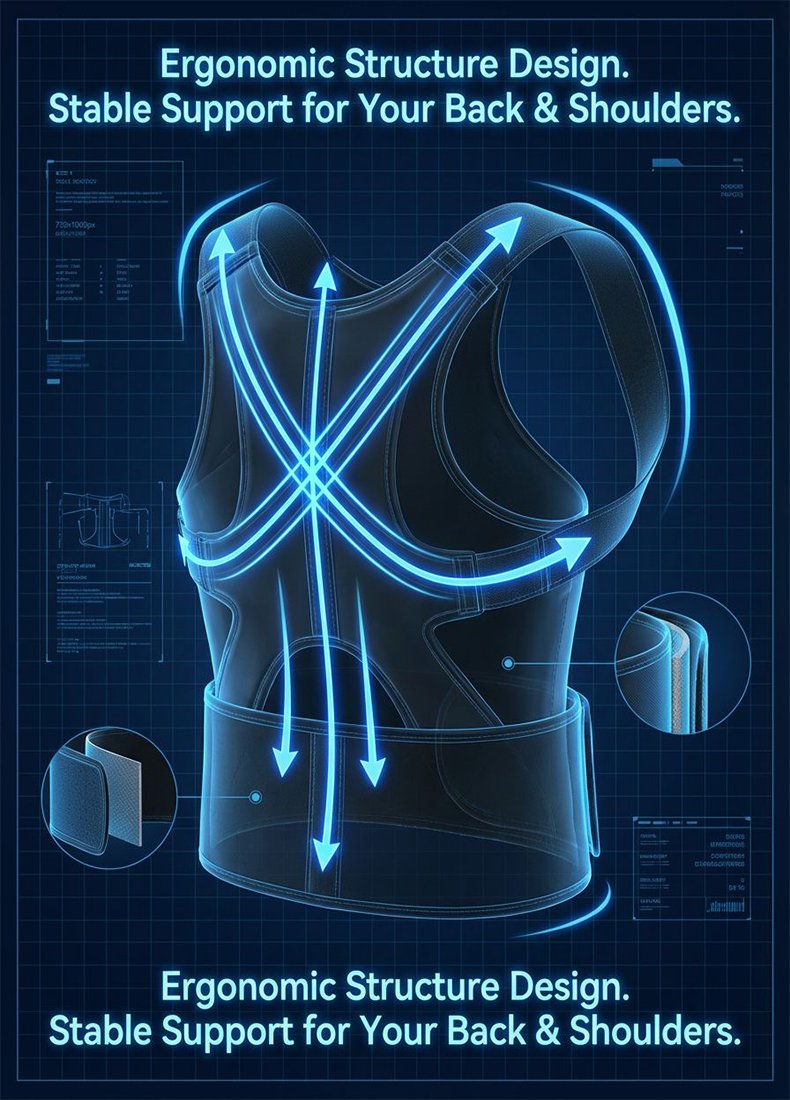 Ergonomic Comfort Posture Corrector Belt - Specifically for Treating Hunchback