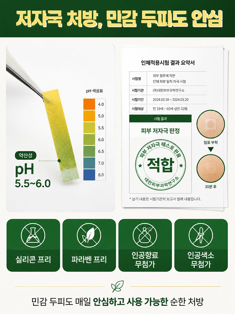 탈모 완화 모발 성장 촉진 샴푸
