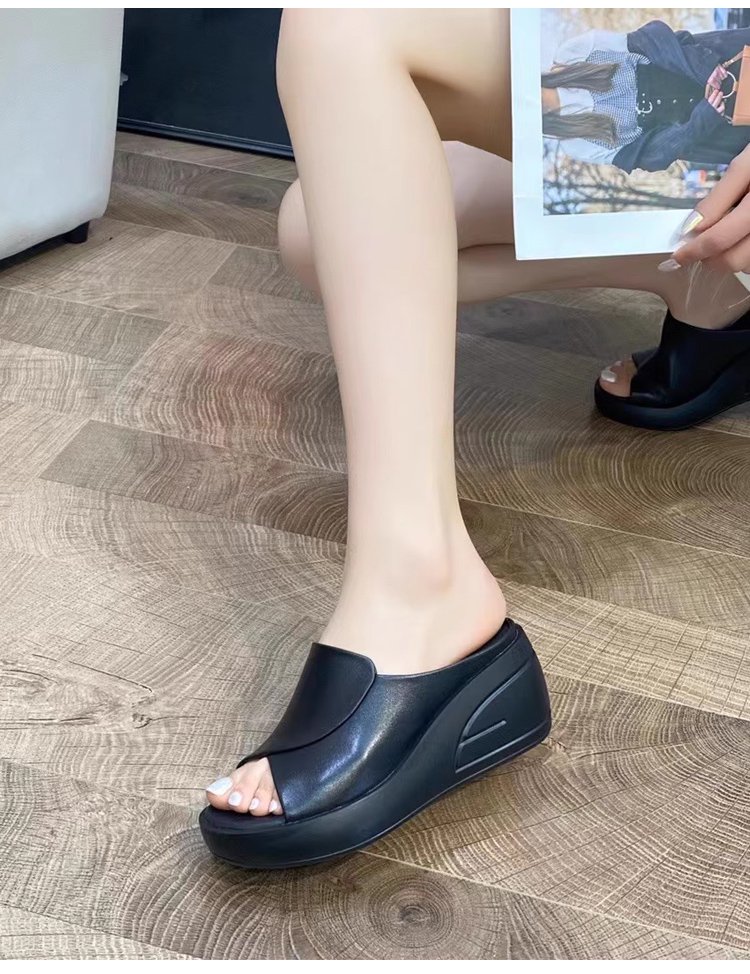 Dicke Sohle schräge Absatz Sandalen für Frauen