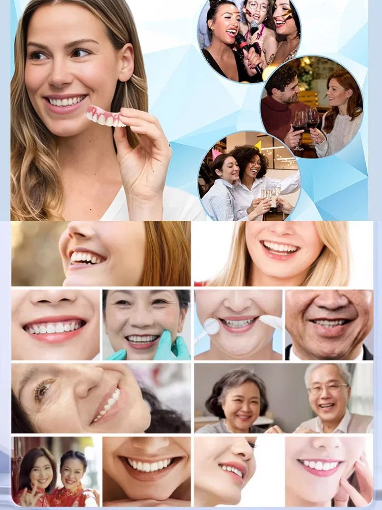 Lifting sourire prothèse silicone set