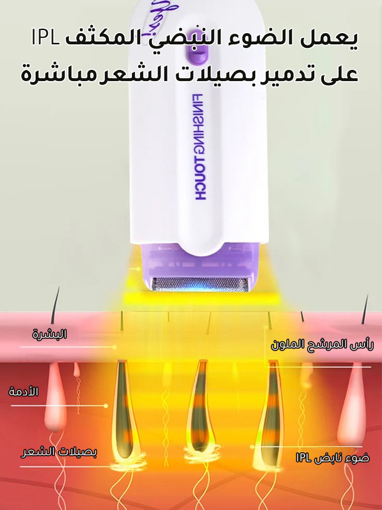 آلة أمريكية لإزالة شعر الجسم بالليزر【الدفع عند الاستلام】
