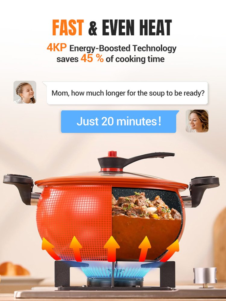 Large capacity multi-purpose pressure cooker