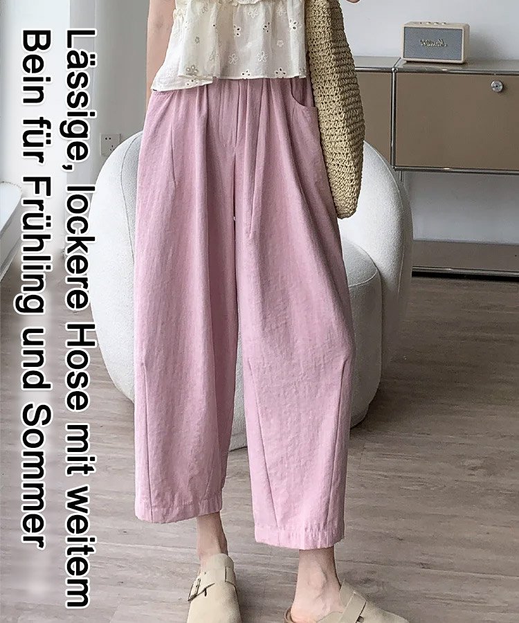 Damen Karottenhose mit hoher Taille