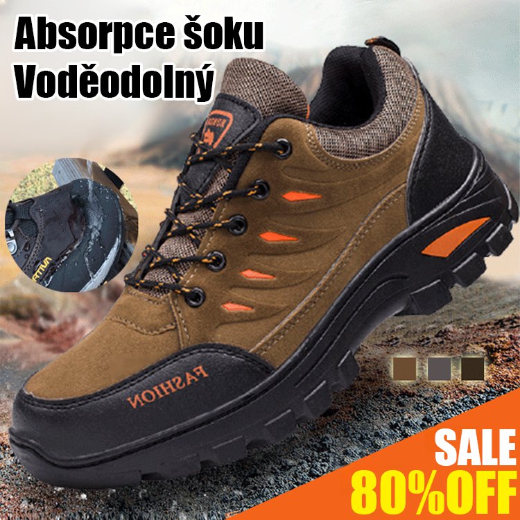 Protiskluzové tlumicí turistické boty