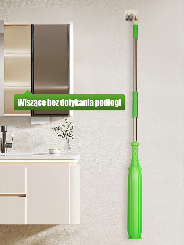 [Odwodnienie w 1 sekundę] Mop obrotowy z samoskręcającym się włóknem bambusowym