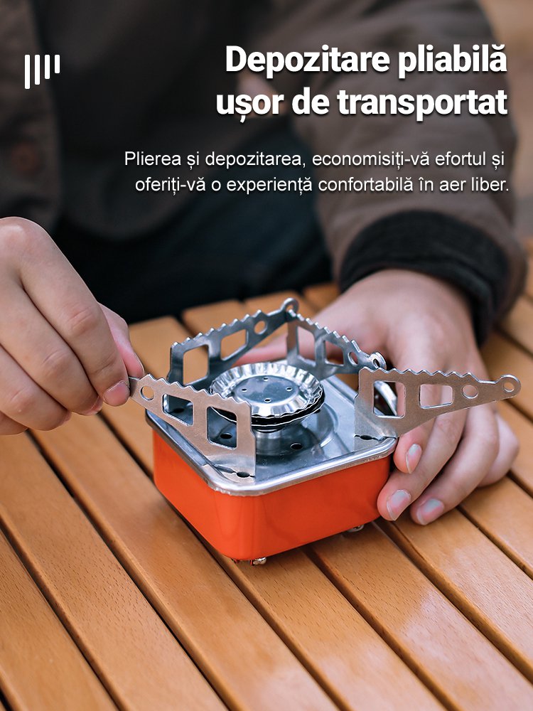 Arzător de exterior miniatură pliabil