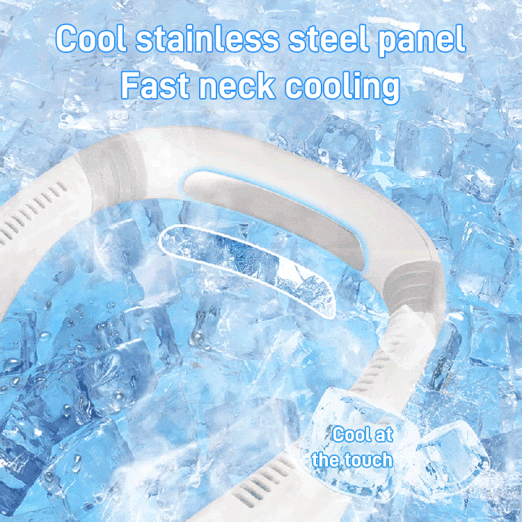 Portable neck fan for lazy people