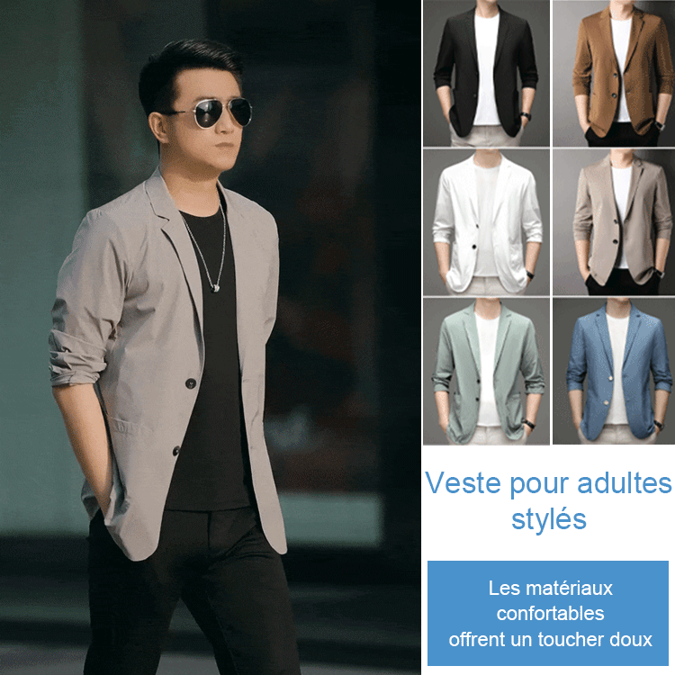 Blazer décontracté pour homme à l'allure mature