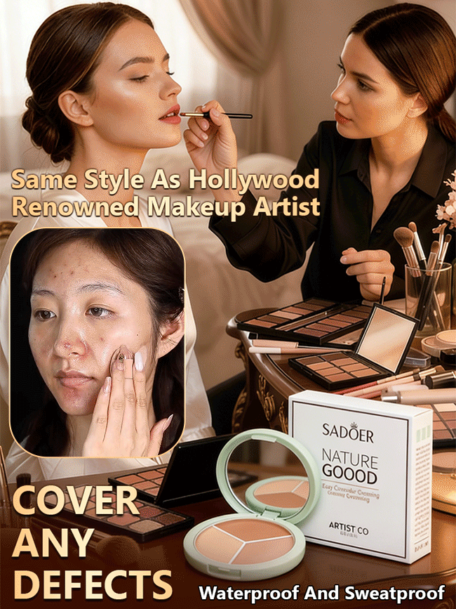 Contour and Highlight Three-Color Concealer