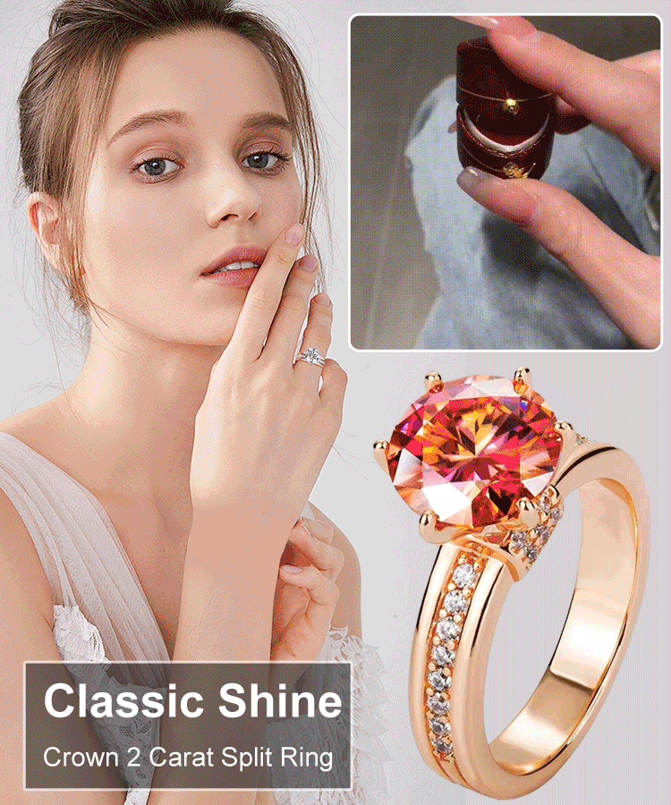 Angel Crown 2 Carat Solitaire Engagement Ring