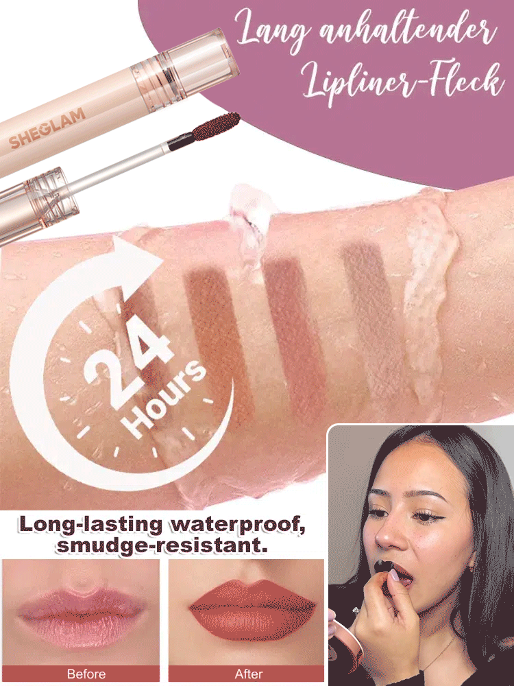【Long-lasting waterproof】Tear-off lip liner