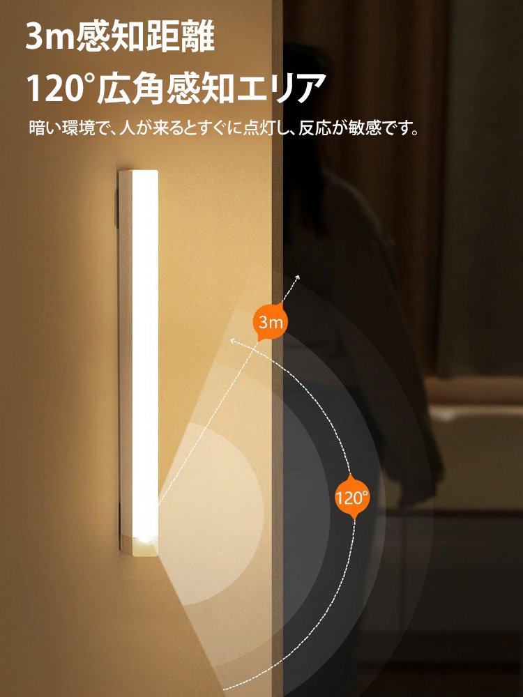 マグネット吸着人感センサーライト