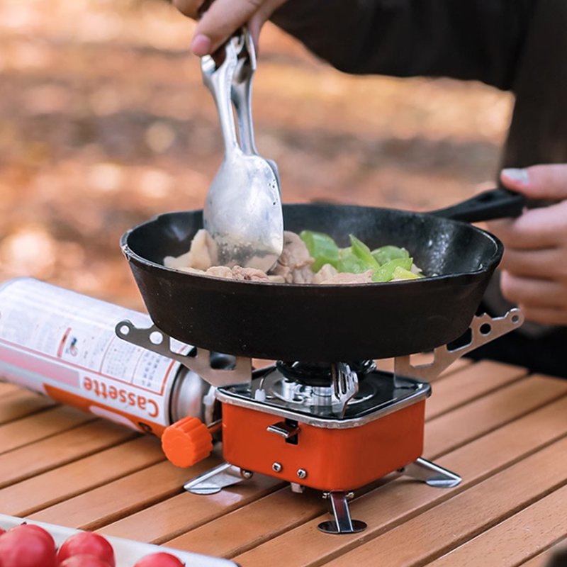 アウトドアミニ折りたたみガスバーナーコンロ