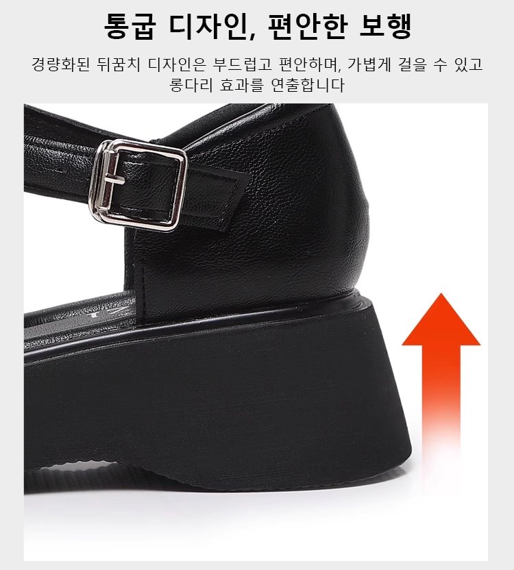 가벼운 소재의 오픈토 로마 샌들