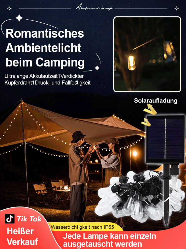 Solar Outdoor Camping Dekorative Lichter