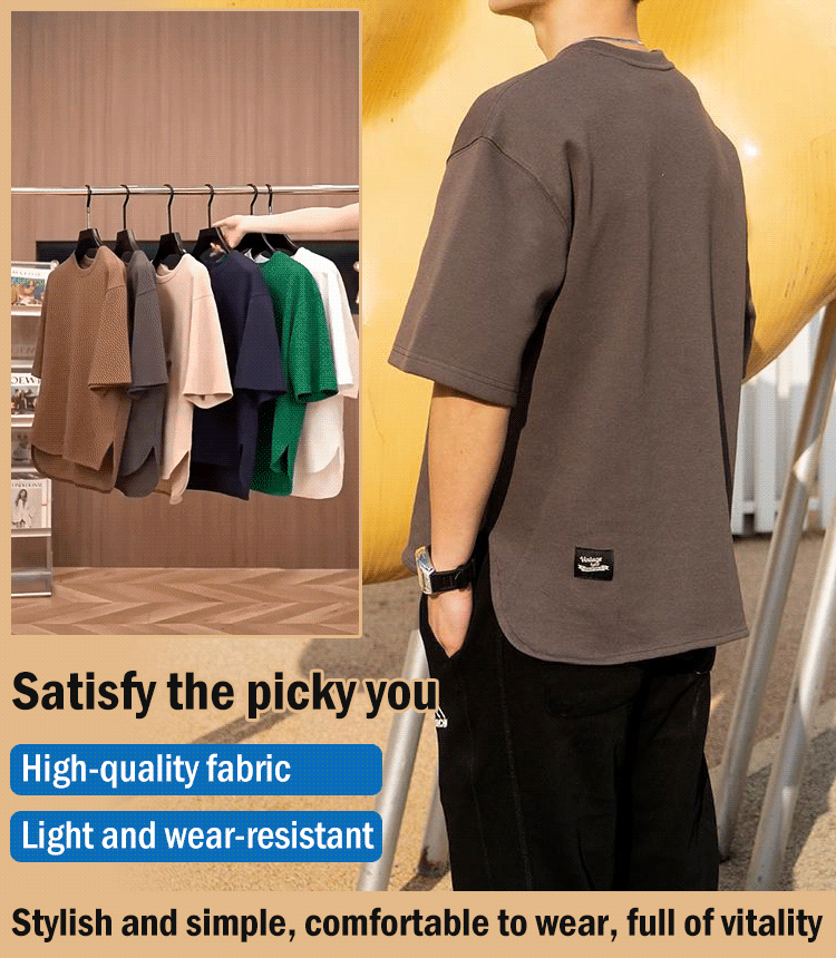 Casual round neck pullover unisex T-shirt