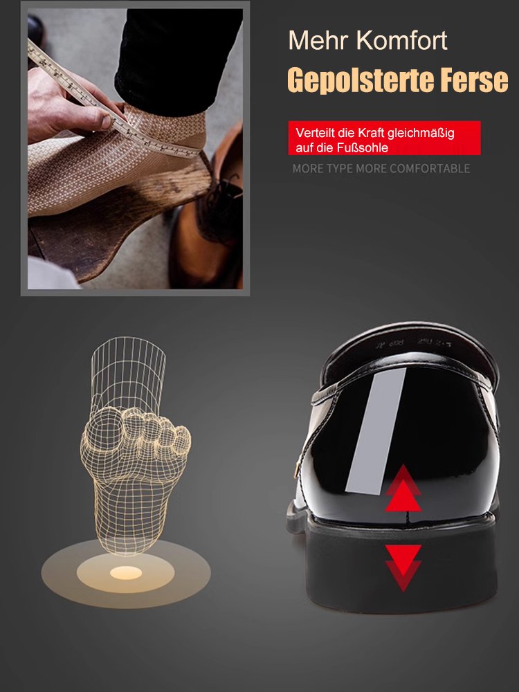 Glänzende Lederschuhe für Männer