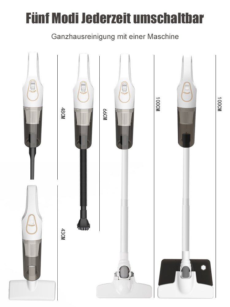 Integrierter kabelloser Handstaubsauger zum Saugen und Wischen