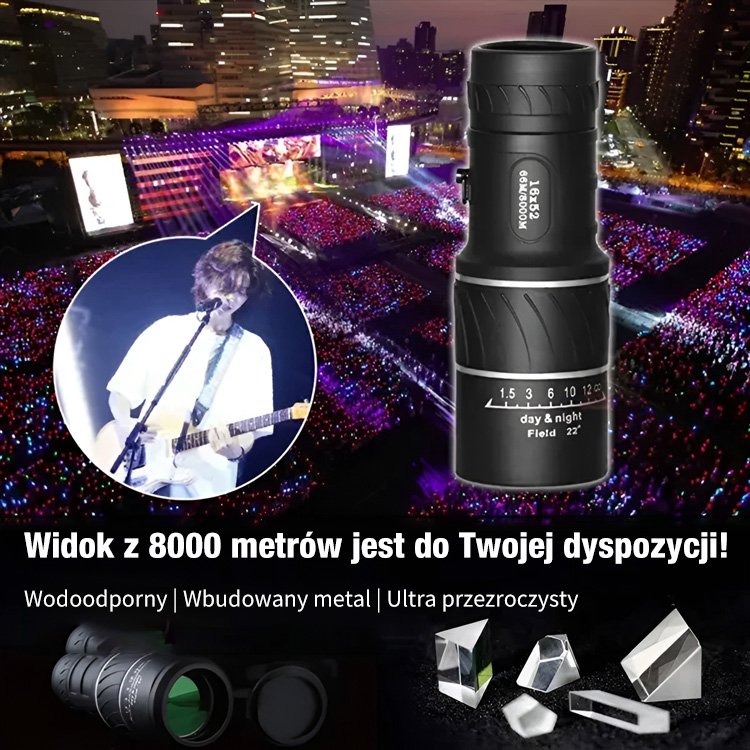 Lornetka monokularowa o wysokiej rozdzielczości