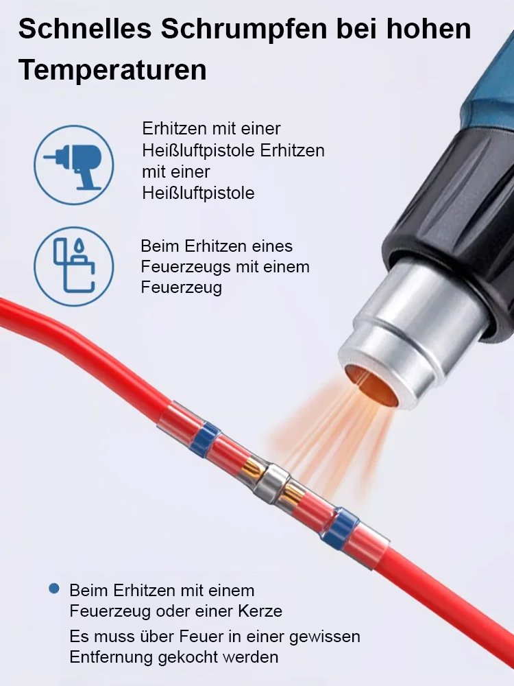 Wasserdichte Schrumpflötverbinder Set✨Kann Kabel für 20 Jahre dauerhaft schützen.