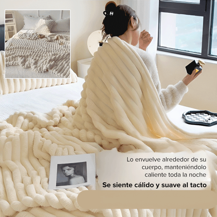 Manta de franela de alta calidad engrosada para mantener el calor