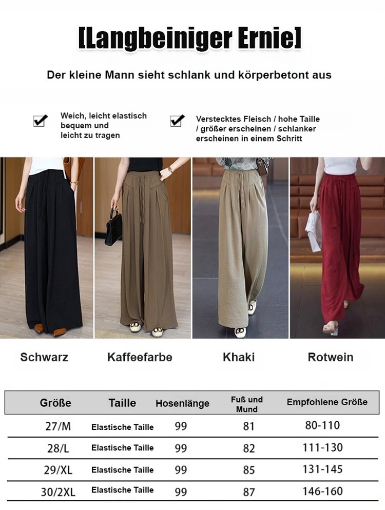 Weite Hose mit hoher Taille