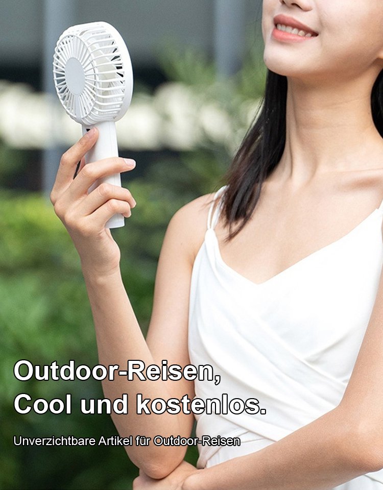 Turbo Roll Einstellbarer beleuchteter Mini-Handventilator