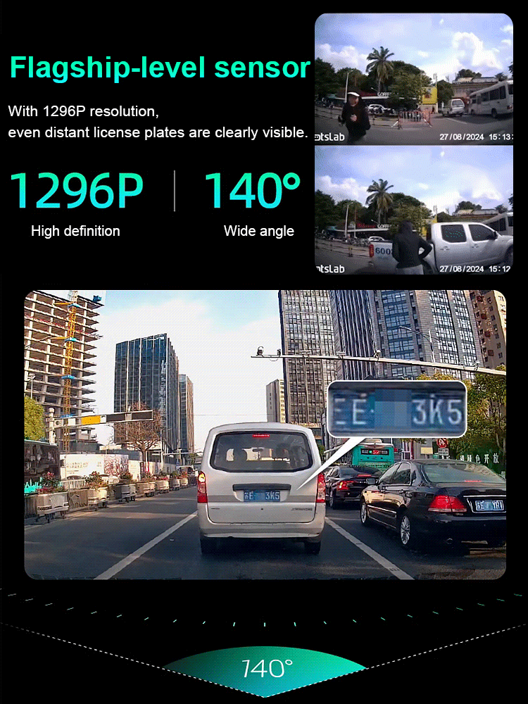 High-definition central control dual-application driving recorder