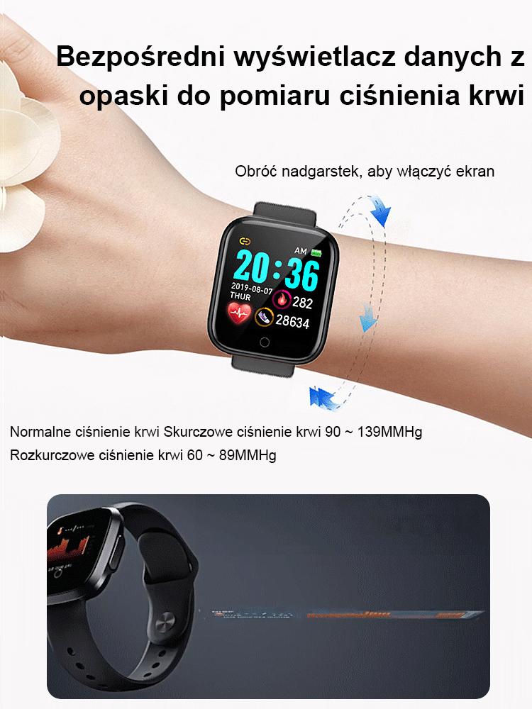 Inteligentny zegarek Y68S