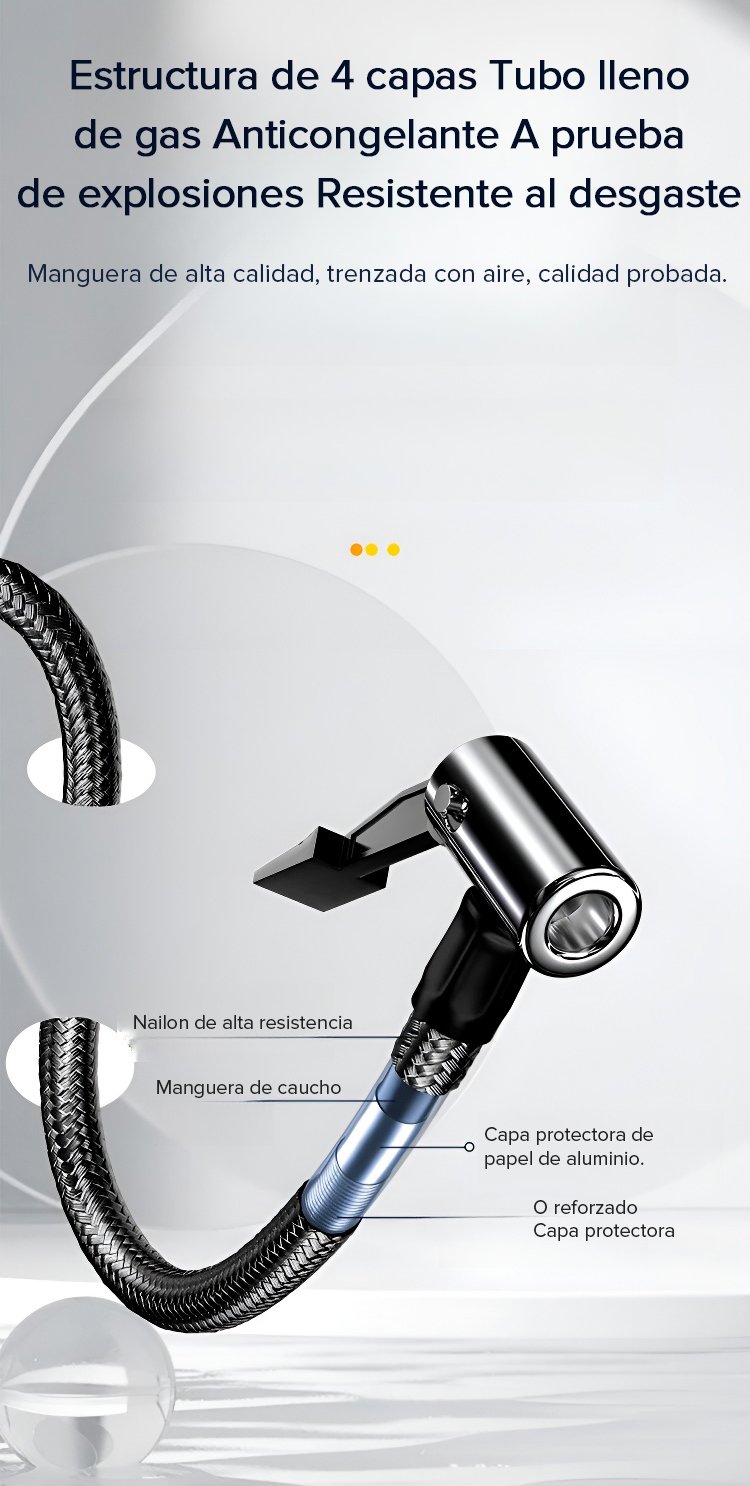 Bomba de aire inteligente con pantalla digital