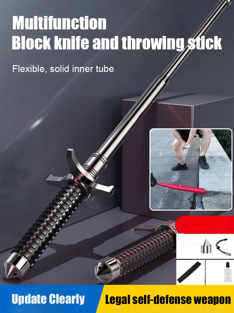 Alloy steel resistance lock outdoor multifunctional telescopic trekking pole