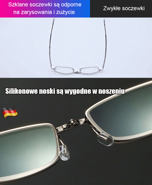 Rozciągliwe, składane okulary dla starszych osób