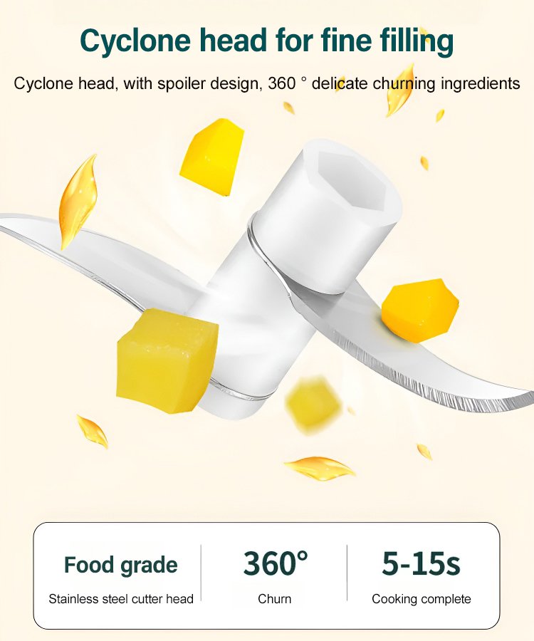  【One-Second Shatter】Electric Food Processor