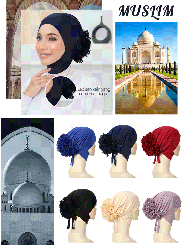 Fashion lace headscarf hat