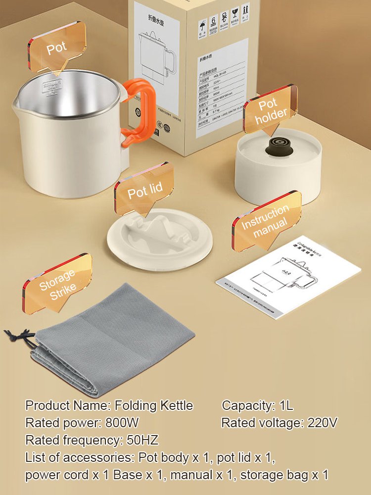 Foldable Mini Portable Electric Kettle