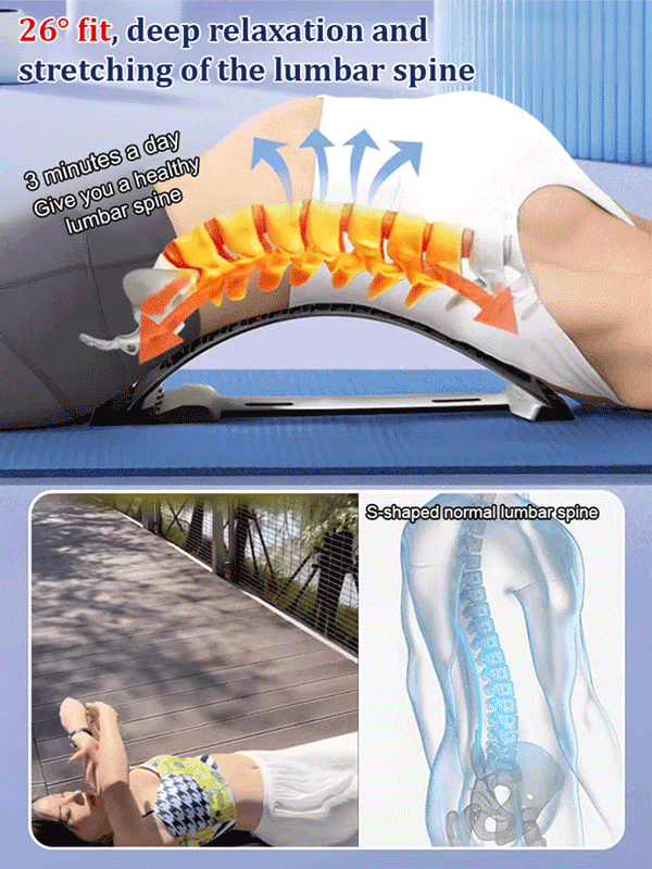 Magnetic therapy acupuncture massage lumbar stretcher