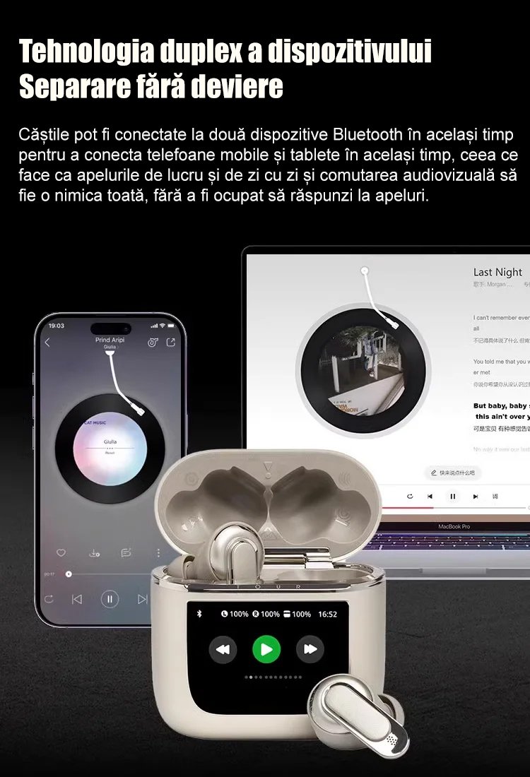 Cască Bluetooth inteligentă