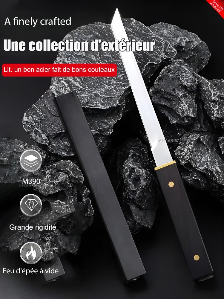 Couteau à fruits multifonctionnel en ébène