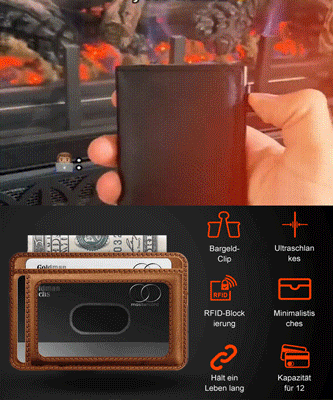 Neues Modell Automatisch herausspringendes Kartenetui mit NFC Schutz