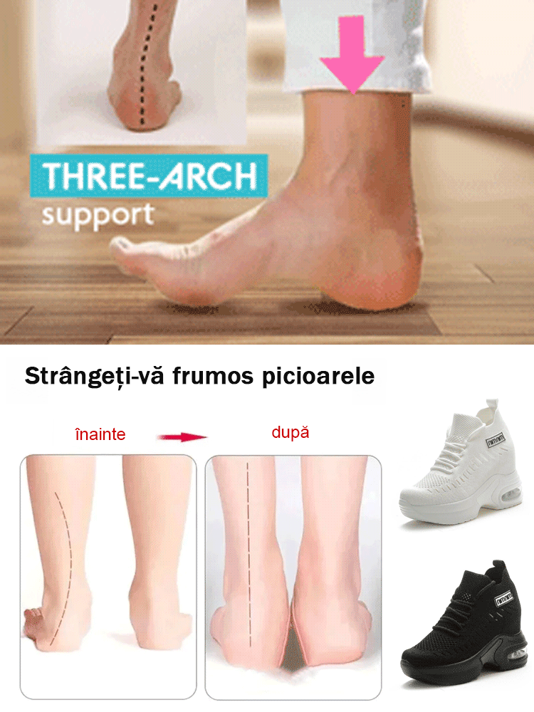 Respiră plasă interior înălțime pantofi pentru femei