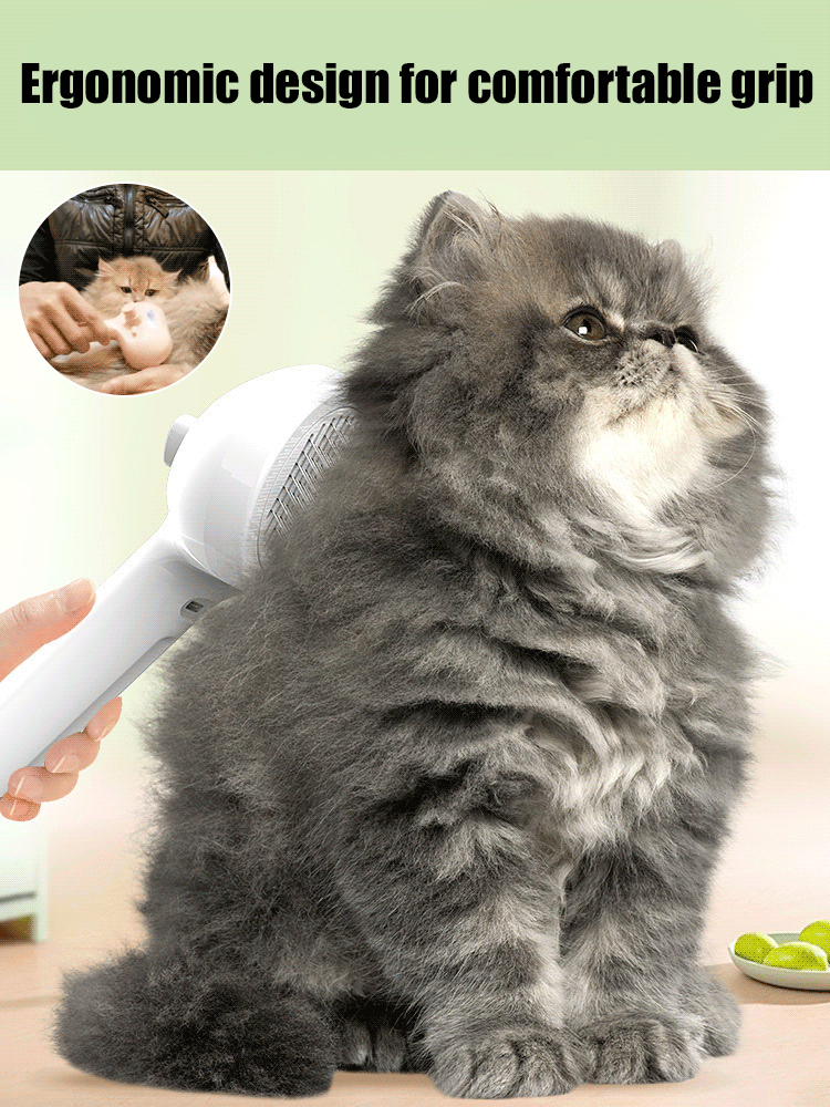 [Disinfecting comb] Pet spray disinfecting self-cleaning comb