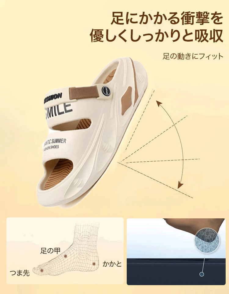 メンズ2wayサンダル