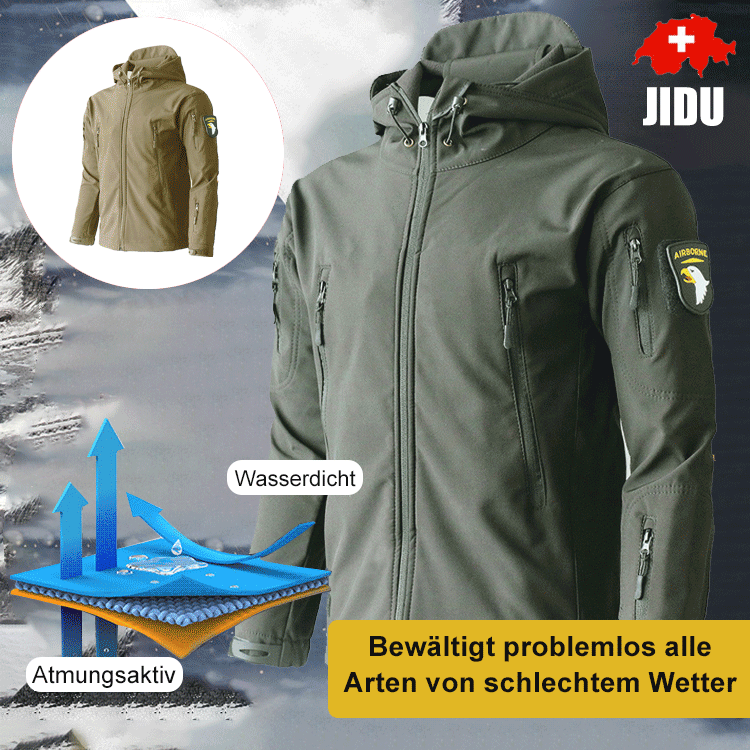 Winddichte und wärmende Jacke